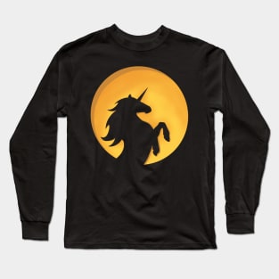 Rearing Halloween Unicorn Long Sleeve T-Shirt